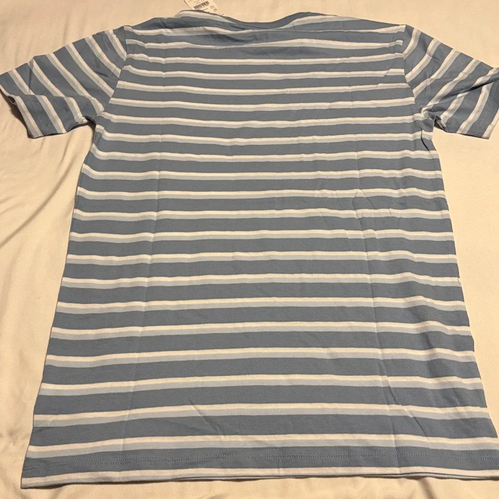 Crewcuts Blue and White Striped Tee